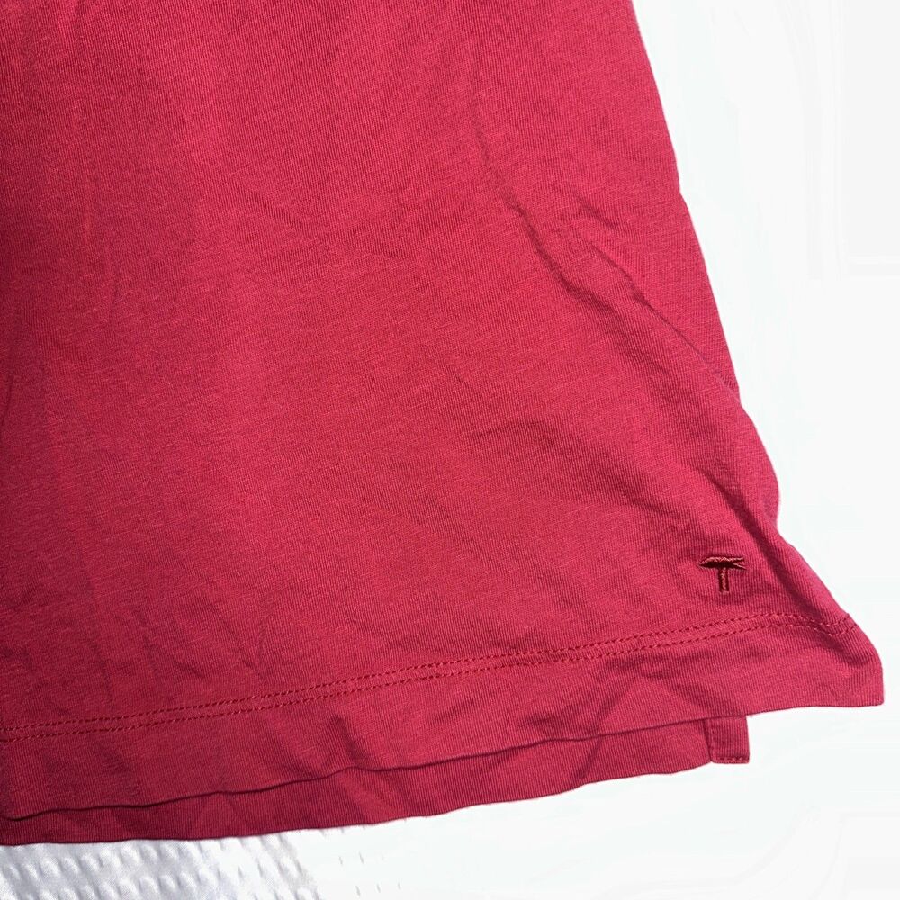 LEFT COAST TEE Mens Red Short Sleeve T Shirt Size Large